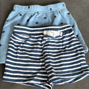 Blue Star and Striped Kids Shorts Set- bundle